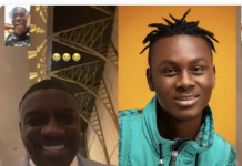 During a video chat, Akon acknowledges Larruso's talent