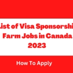 List Of Visa Sponsorship Jobs In Canada And How To Apply – 2023